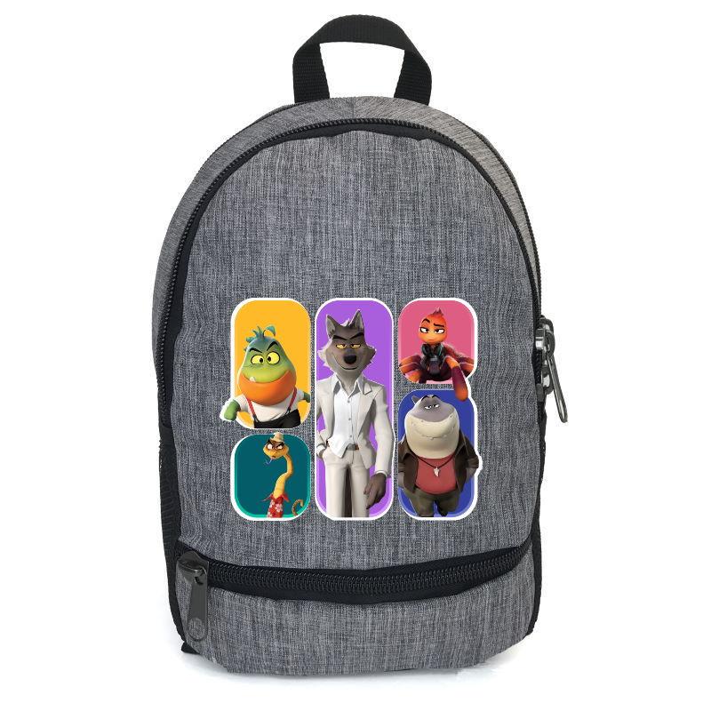 Школьный рюкзак плохие парни 002 подростки Capccino Toys BOY 002-gry 12,5 л Серый (1657837964)