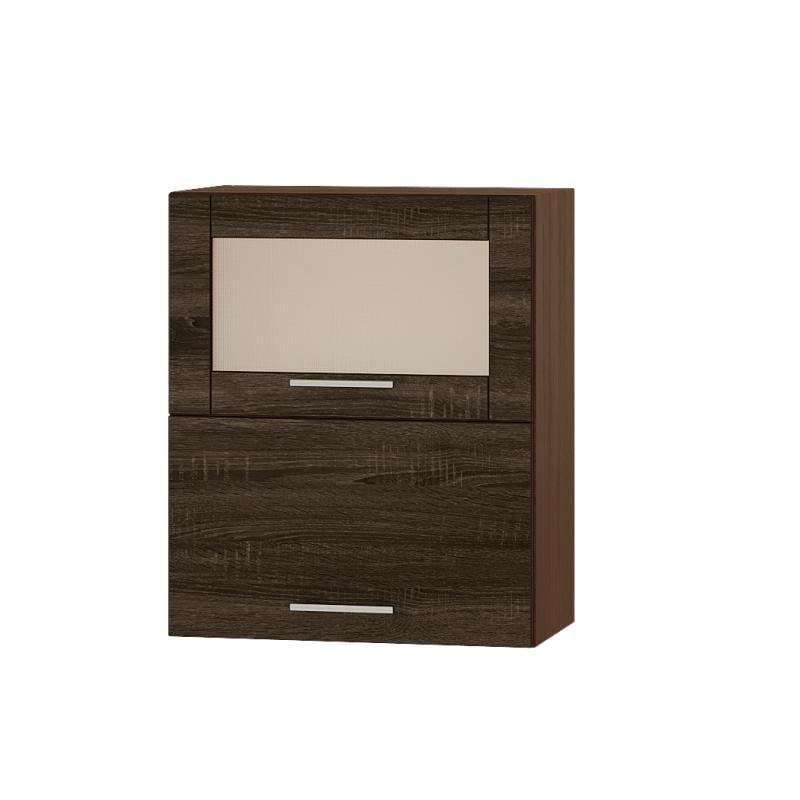 Кухонный модуль верхний витрина Эверест Оптима ВВГ14-600 60х30х72 см Дуб трюфель (DTM-3481)