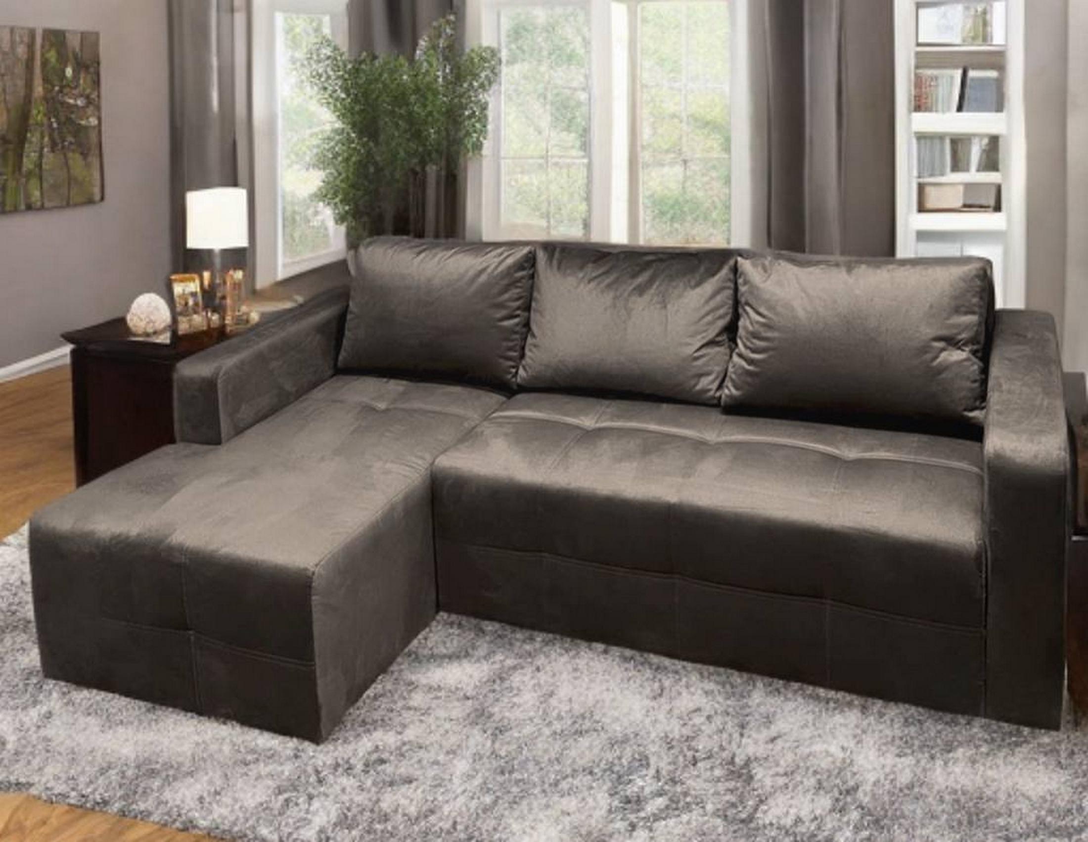 Диван угловой левый RidneTut Norman еврокнига Emilia 15 230х155 см Мокко (43410102-15) - фото 3