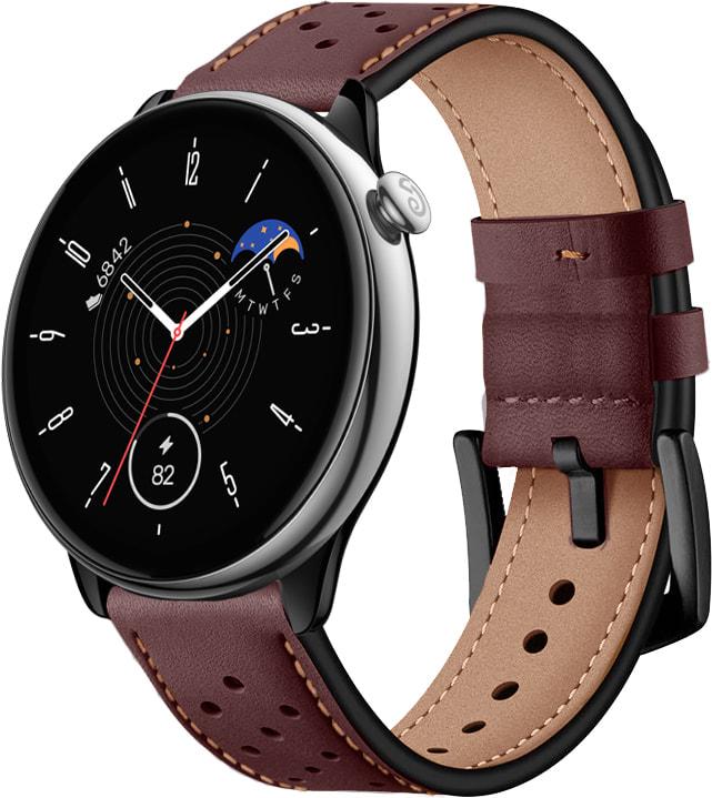 Ремешок кожаный Classico для Amazfit GTR Mini Brown (33496-30) - фото 1 Ремешок кожаный Classico для Amazfit GTR Mini Brown (33496-30) - фото 1