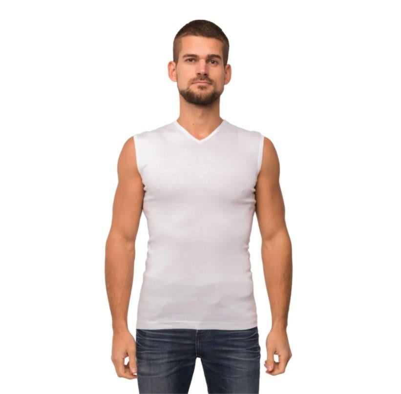 Безрукавка мужская Наталюкс M Белый (21-1202)