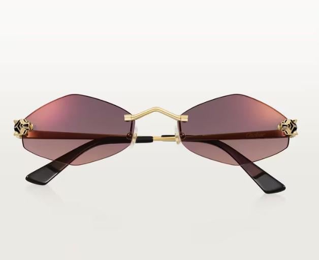 Солнцезащитные очки Panthere de Cartier sunglasses CT0433S-004 55 Фиолетовый/Золотой (sgl055)