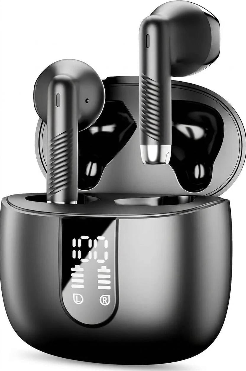 Наушники беспроводные Bluetooth Wasart J55 TWS IP7 с кейсом 40 часов USB-C Наушники беспроводные Bluetooth Wasart J55 TWS IP7 с кейсом 40 часов USB-C