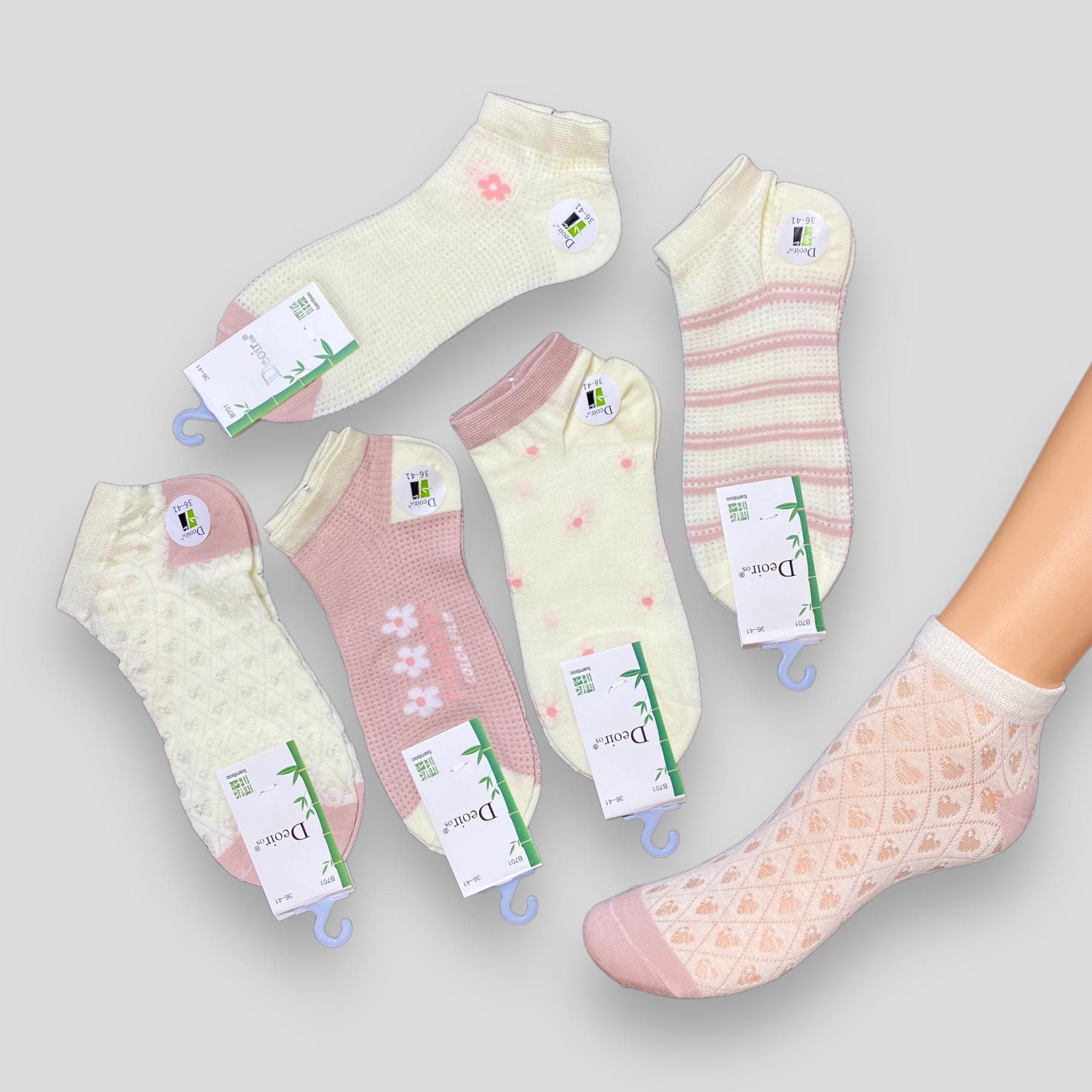 Носки женские Deoiros в сеточку 5 пар р. 36-41 (B701-5/5p) - фото 2 Носки женские Deoiros в сеточку 5 пар р. 36-41 (B701-5/5p) - фото 2