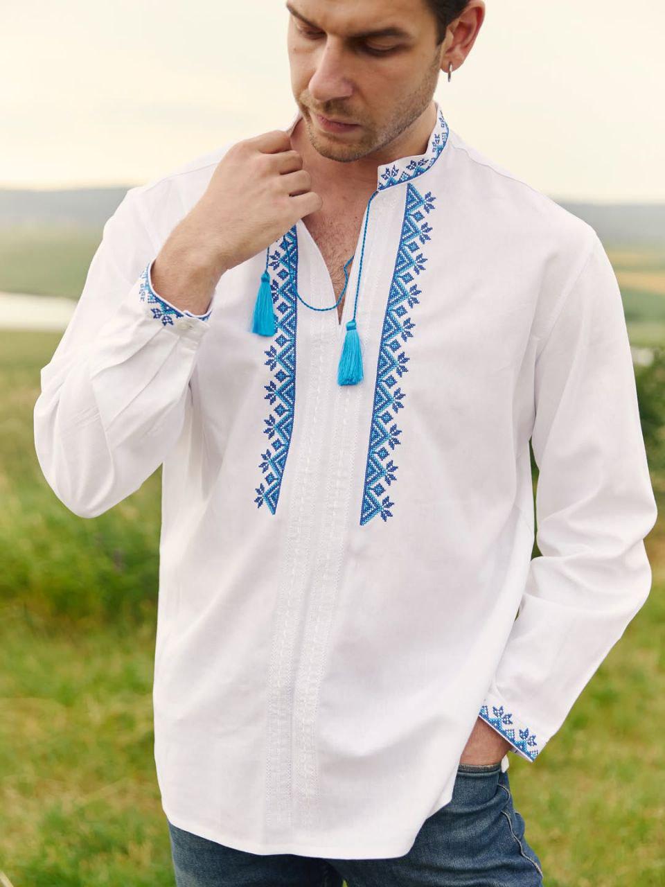 Вишиванка чоловіча р. 56 Білий (359)