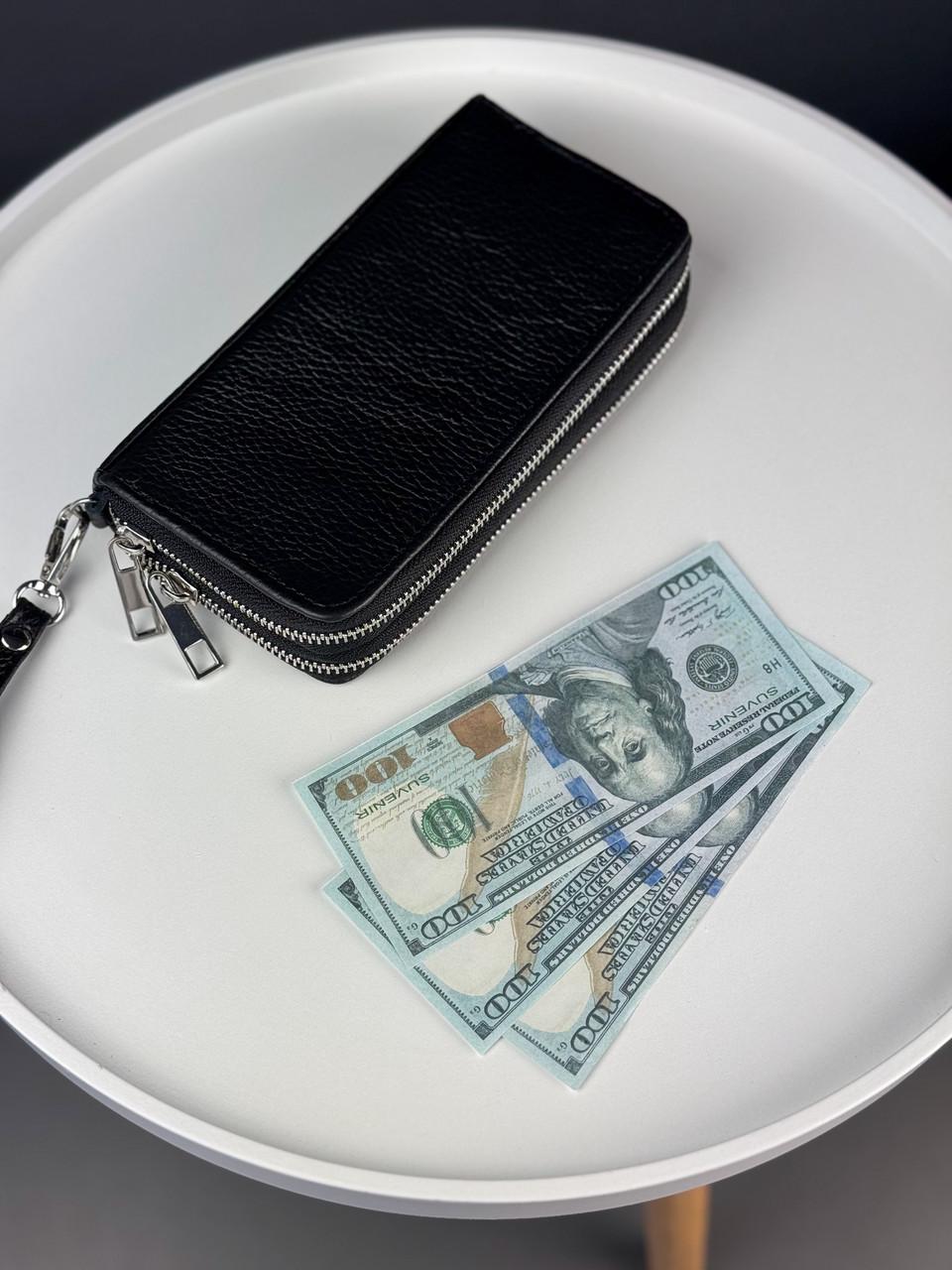 Клатч-гаманець чоловічий із натуральної зернистої шкіри Чорний (2787214675) - фото 3 Клатч-гаманець чоловічий із натуральної зернистої шкіри Чорний (2787214675) - фото 3