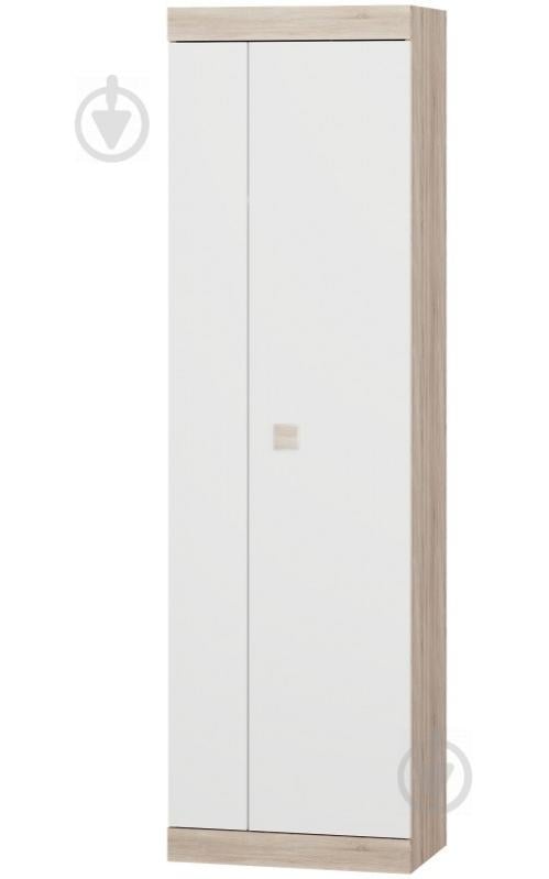 Шкаф распашной Эверест Соната-600 сонома + белый
