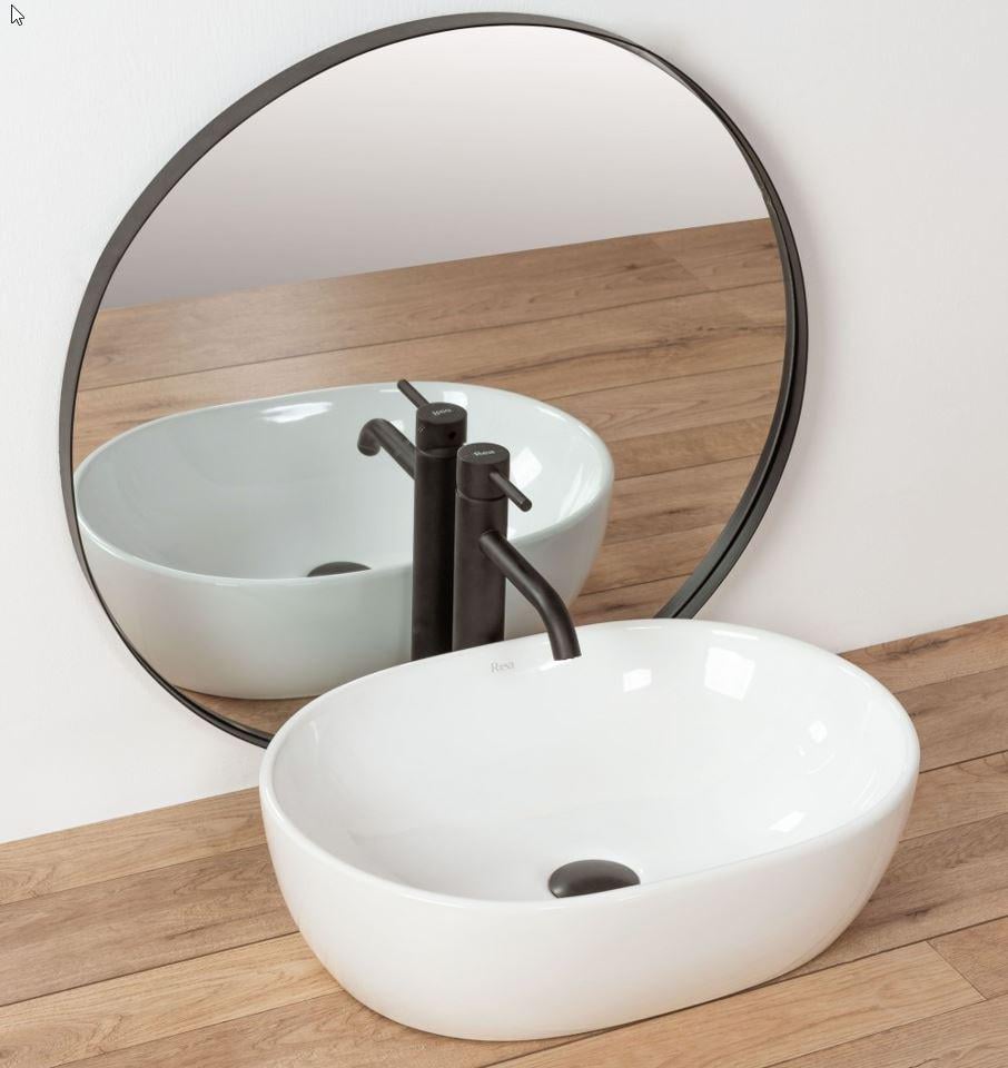 Умивальник Rea Amelia 34,5x48 см накладний Білий (12847125) Умивальник Rea Amelia 34,5x48 см накладний Білий (12847125)