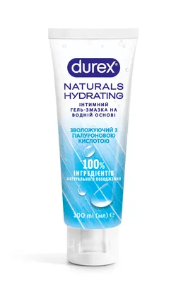 Гель-змазка інтимний DUREX Naturals Hydrating з гіалуроновою кислотою