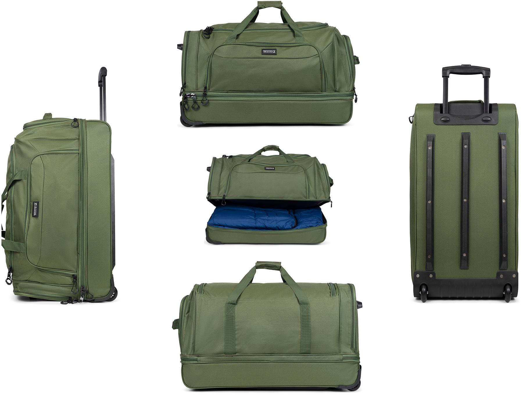 Сумка дорожная на колесах TravelZ Wheelbag Doubleloader Green (603099) - фото 5