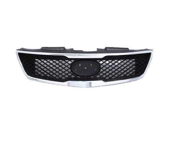 Решетка радиатора AVTM Kia Sorento II 2010-2013 без эмблемы Хром (184023990)