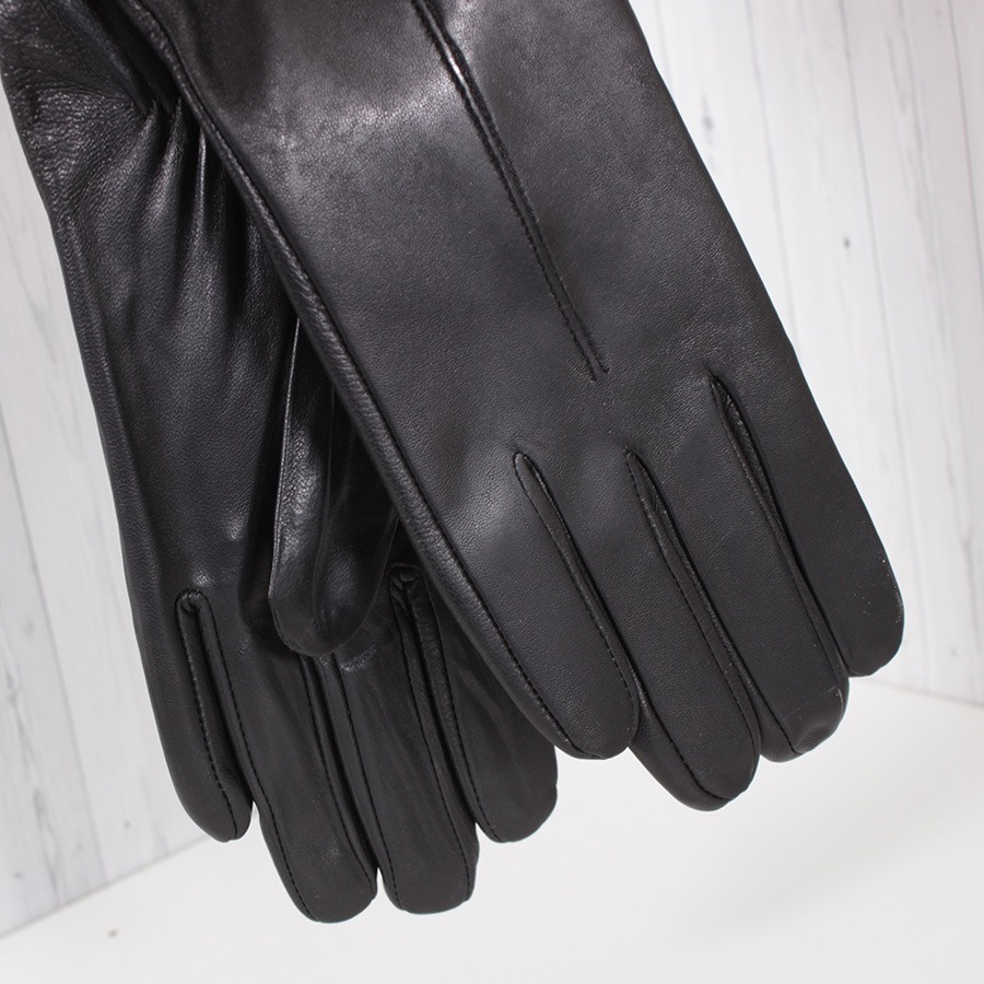 Рукавиці жіночі шкіряні LM3512-1 демісезонні класичні L/7,5"/19 см Чорний (2807160207) - фото 3