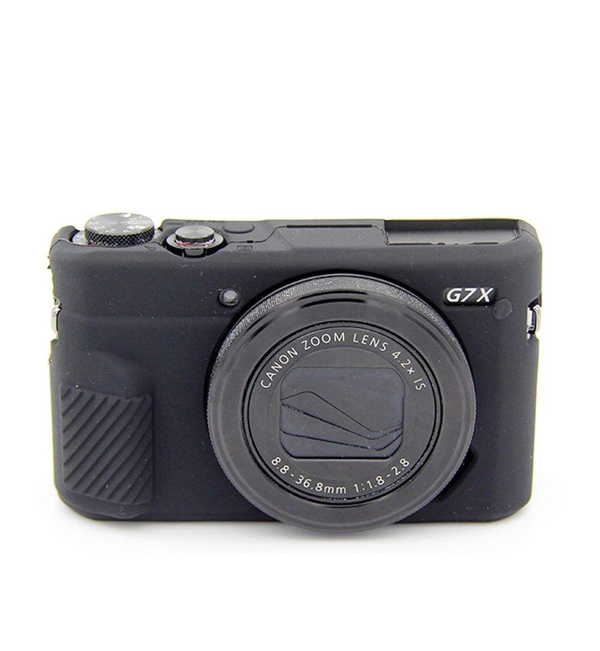 Чехол защитный силиконовый для фотоаппаратов Canon G7X Mark II Черный