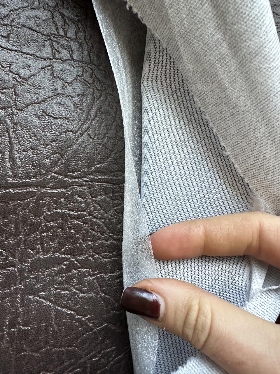 Комплект дверної оббивки з тисненням Елеганс 200х100 см Темно-коричневий - фото 3