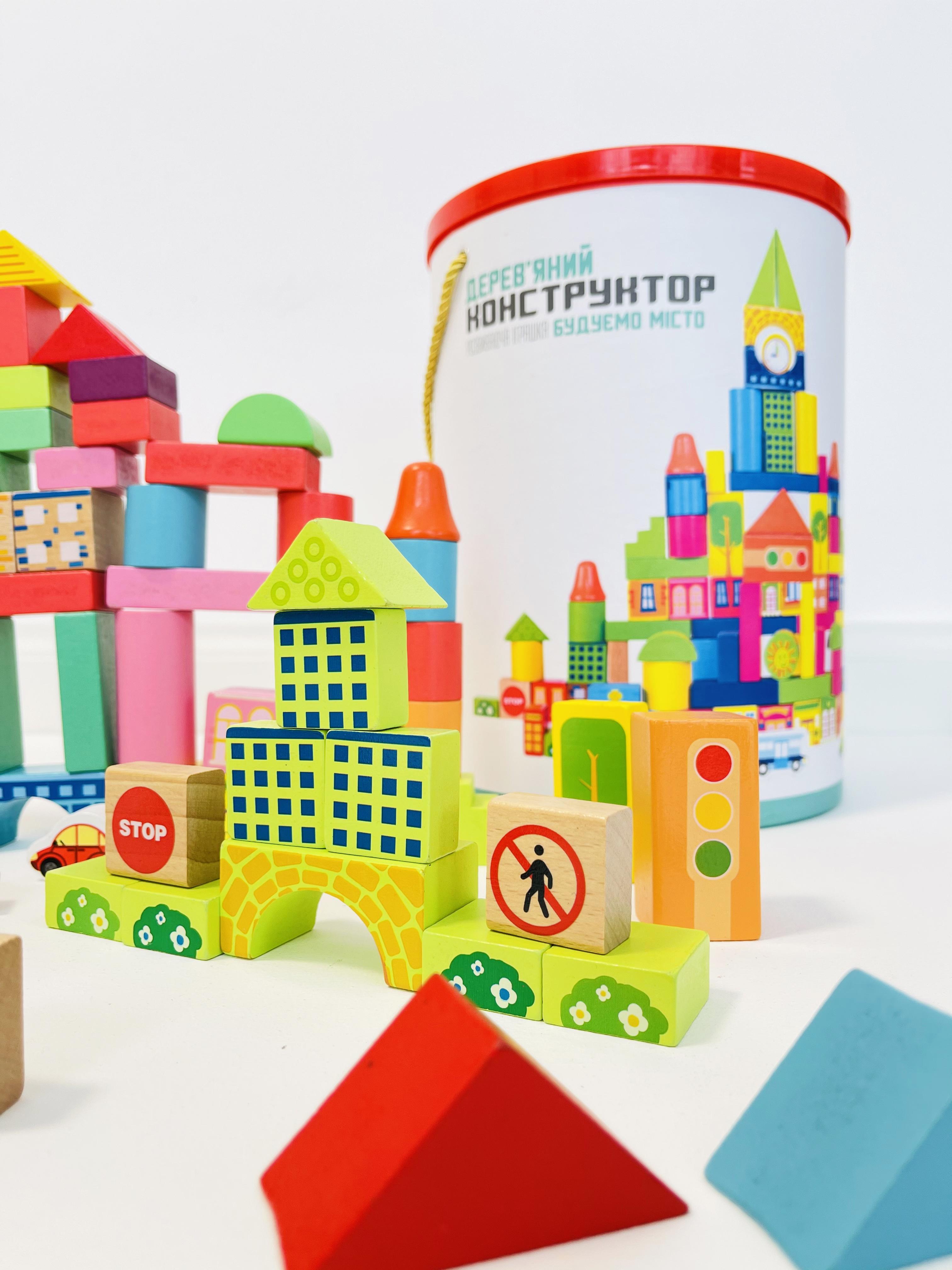 Детская деревянная развивающая игрушка конструктор город Oray - фото 8 Детская деревянная развивающая игрушка конструктор город Oray - фото 8