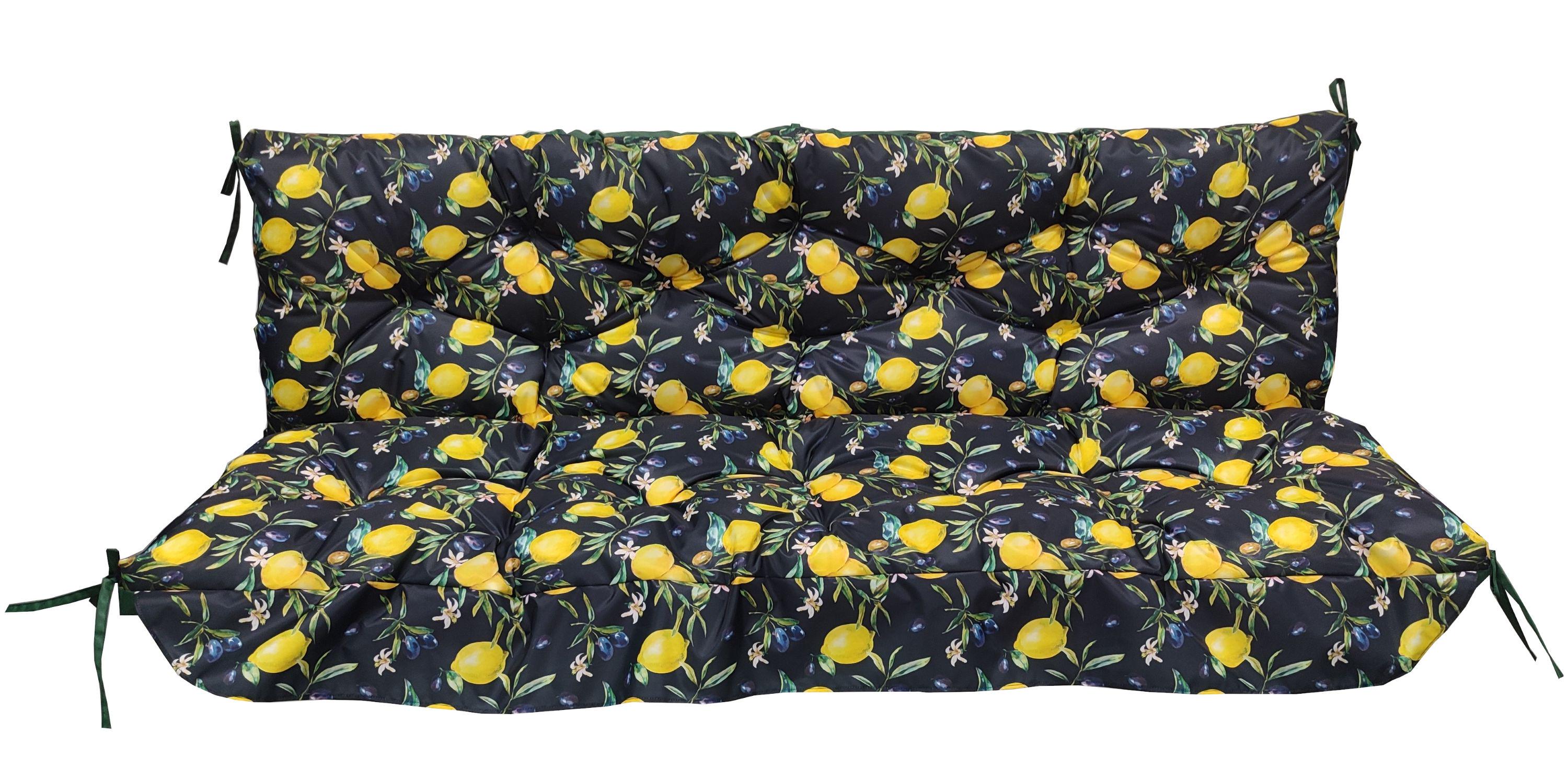 Матрас для качелей eGarden CITRON водоотталкивающий стеганый 170x110x8 см (5804) - фото 2 Матрас для качелей eGarden CITRON водоотталкивающий стеганый 170x110x8 см (5804) - фото 2