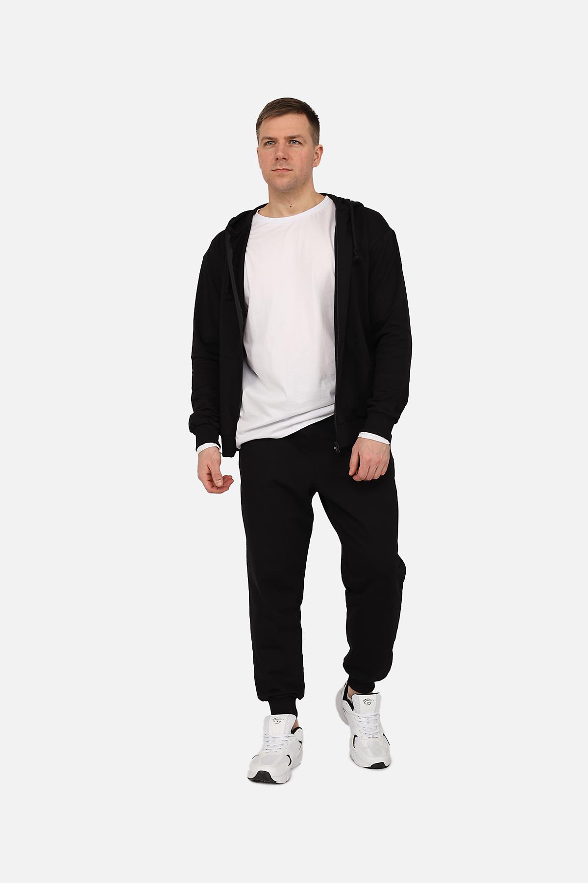 Толстовка чоловіча на блискавці ЦБ-00266205 р. 54 Чорний (SKT001035267) - фото 4