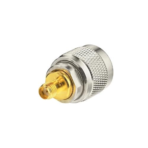 Антенный переходник адаптер PL259 SMA-F мама-UHF-M папа Silver (485339ca)