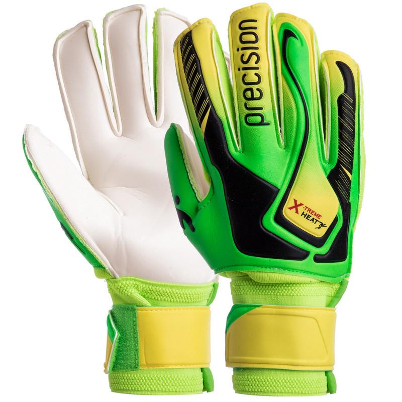 Вратарские перчатки детские PRECISION SP-Sport FB-907 р. 7 Салатовый-желтый