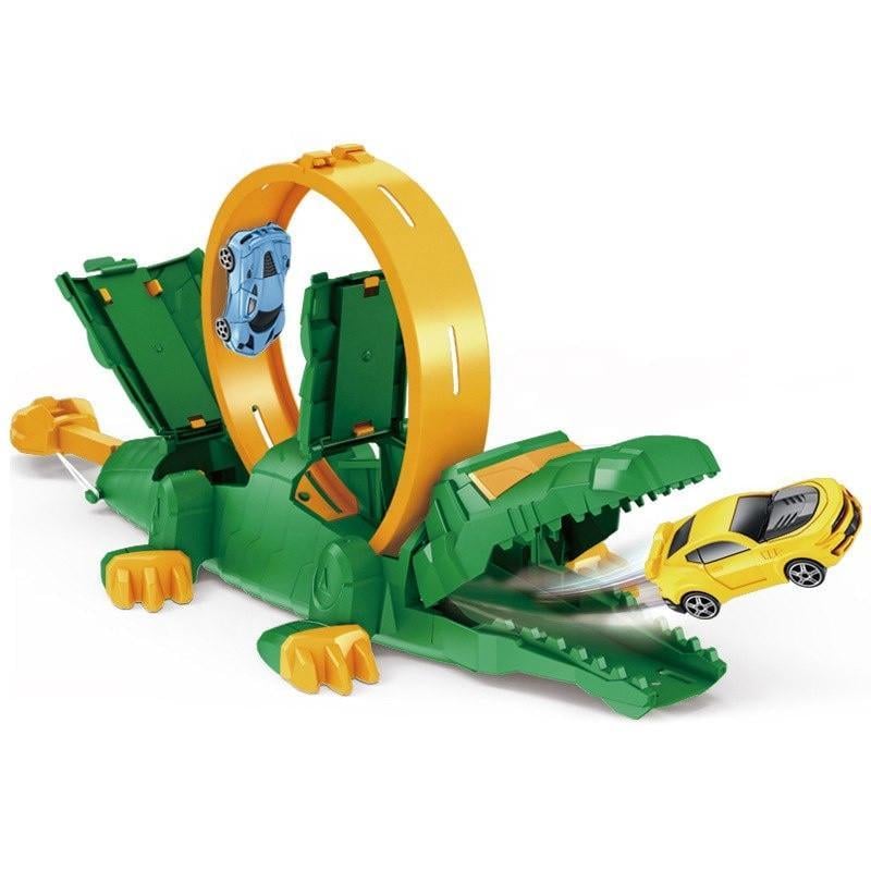 Игровой набор SUNROZ Mechanical Crocodile детский автомобильный трек "Механический Крокодил" (SUN3377)