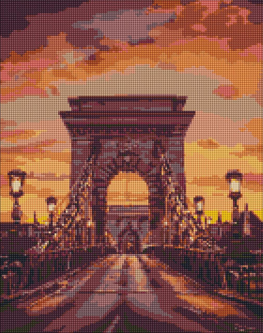 Мозаика алмазная Соединение берегов 40x50 см (AMO7108)