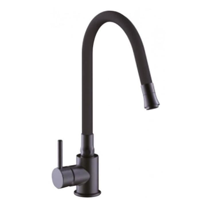 Змішувач для кухні Frap F40994-6 із гнучким виливом Чорний (1040790)