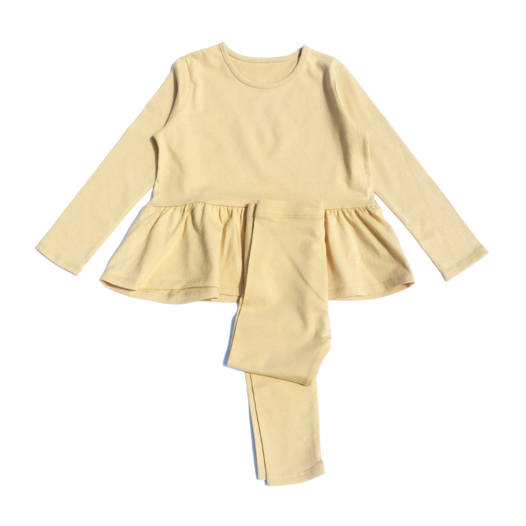 Костюм для дівчинки George з баскою 104-110 см Гірчичний