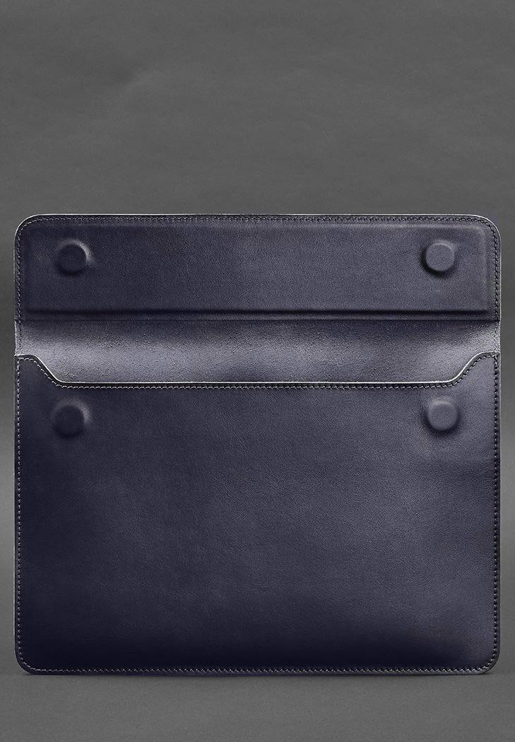 Чохол-конверт шкіряний на магнітах для MacBook Pro 16" Темно-синій (A-028899) - фото 4