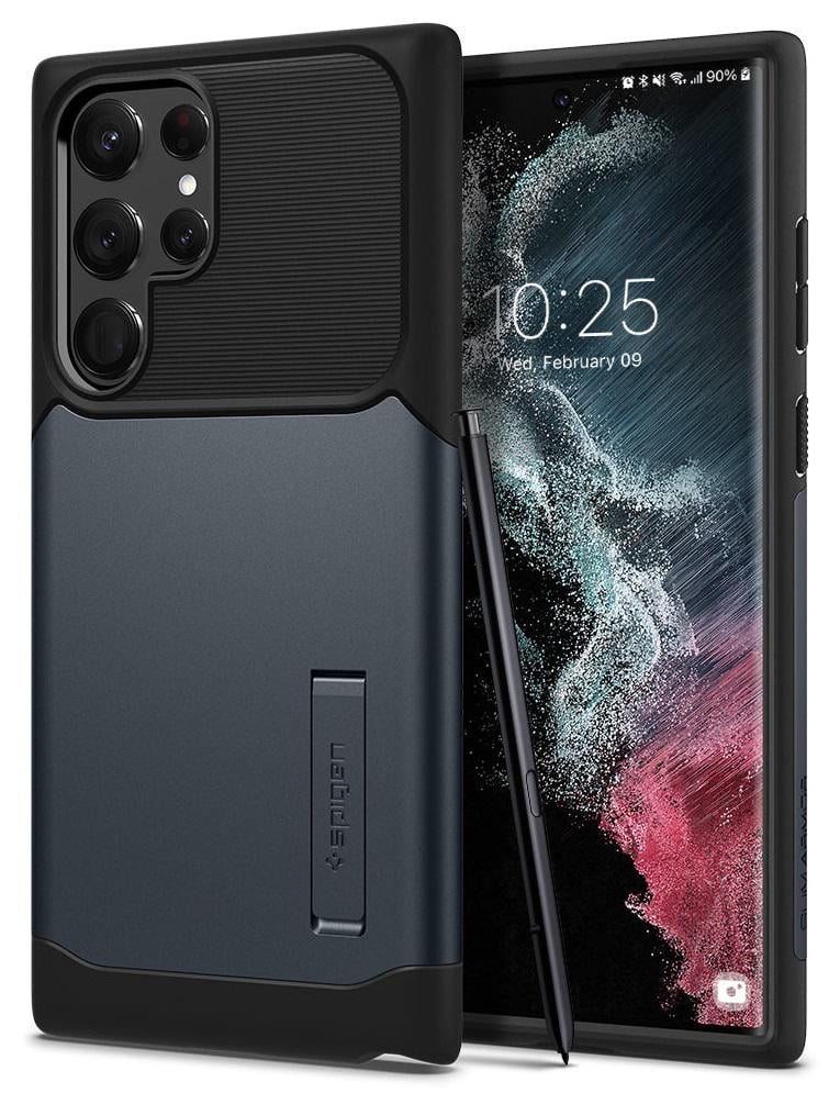 Чехол противоударный с подставкой Spigen Slim Armor ACS03944 для Samsung Galaxy S22 Ultra (6,8") Slate (12089519)