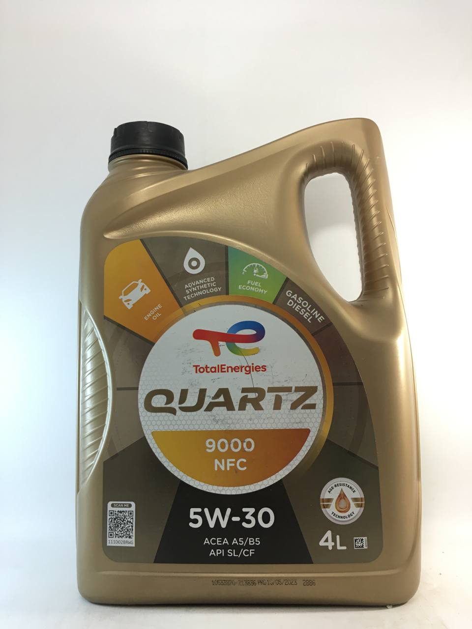 Моторное масло Total Quartz 9000 Future NFC A5/B5 SL/CF 5W-30 4 л (183450)