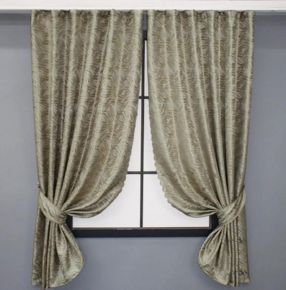 Комплект штор Magic жаккард 1,45х1,7 м 2 шт. Бежевый (1605 35-0249ш)