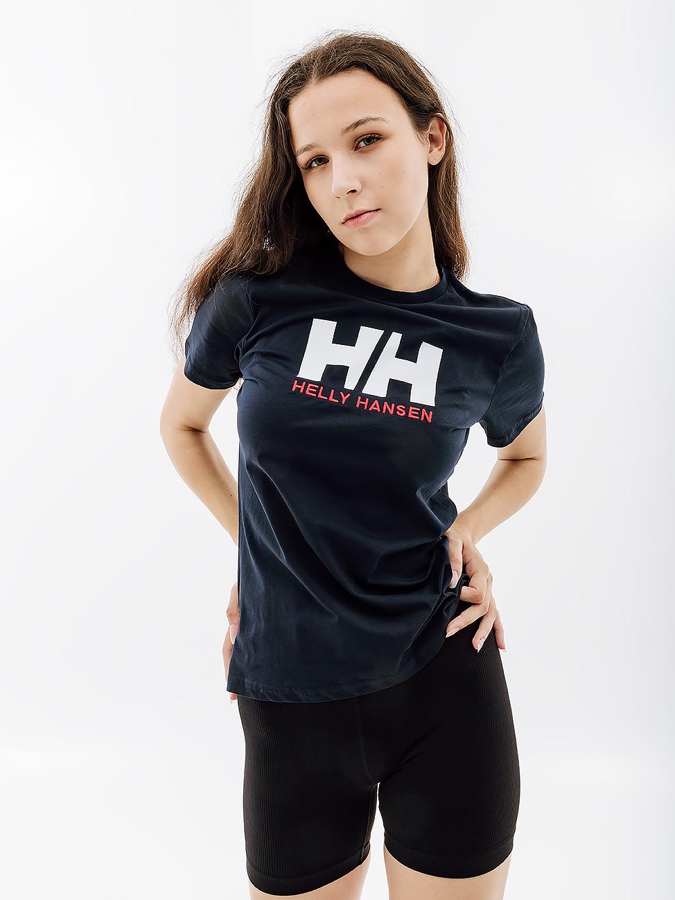 Футболка женская Helly Hansen W HH LOGO T-SHIRT XS Синий (7d34112-598 XS)