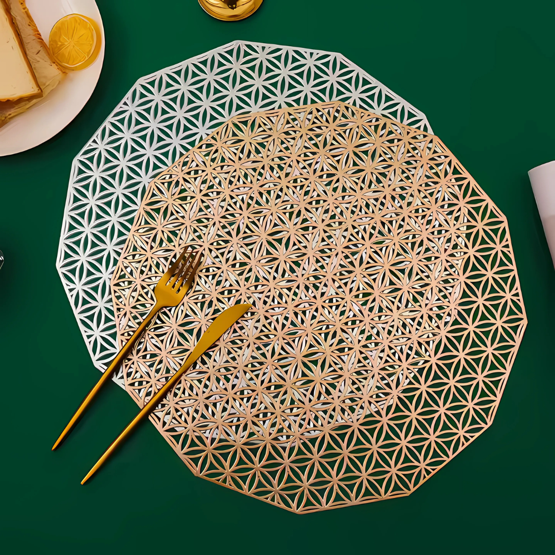 Салфетка сервировочная под горячее 2 шт. Серебристый (C053_silver) - фото 3 Салфетка сервировочная под горячее 2 шт. Серебристый (C053_silver) - фото 3