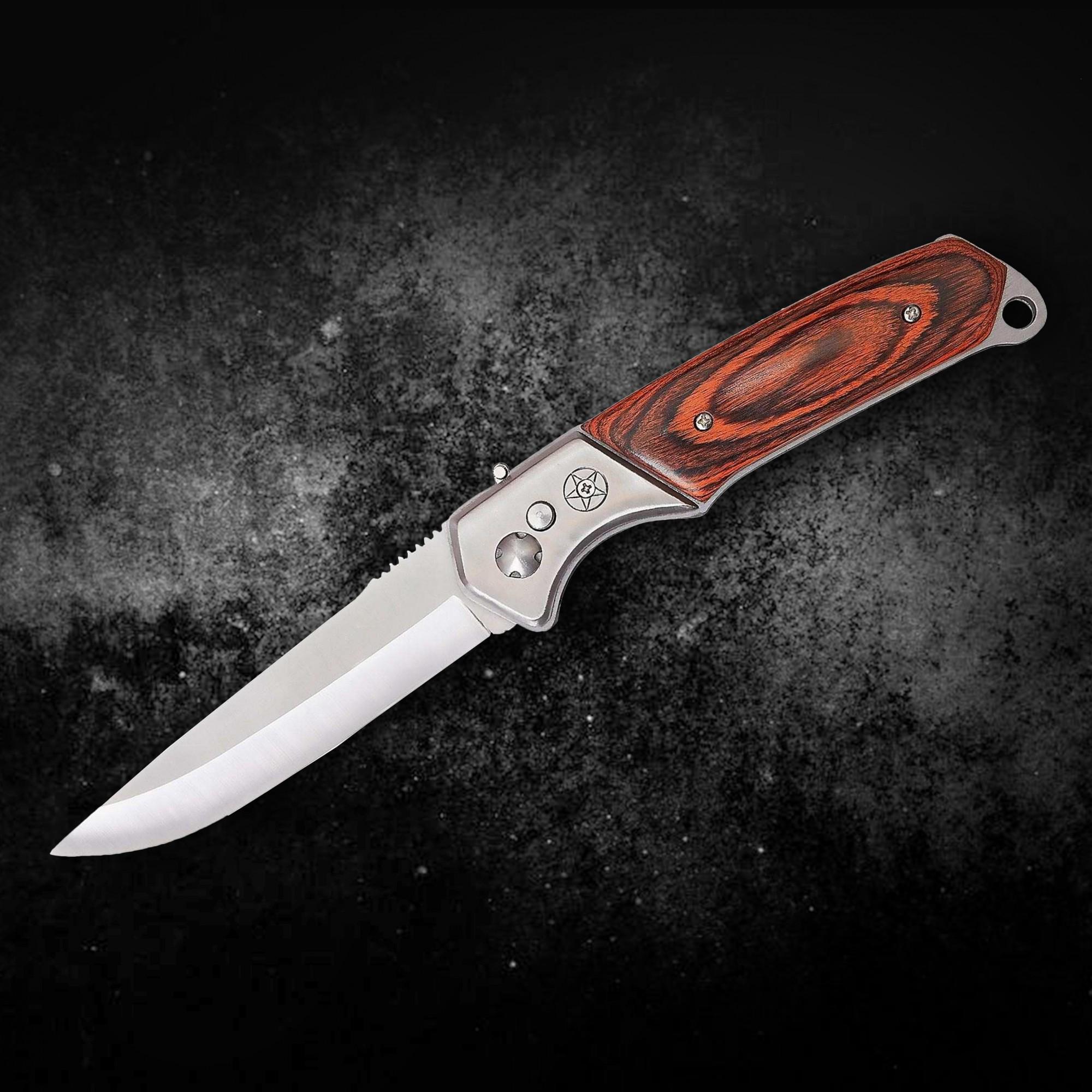 Нож выкидной автоматический Серебристый (UW88) - фото 2 Нож выкидной автоматический Серебристый (UW88) - фото 2