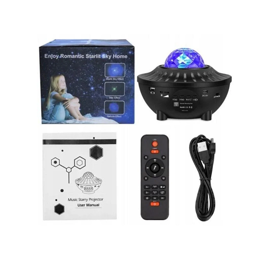 Ночник LY-427 с проектором звезд и Bluetooth-колонкой (2104618353)
