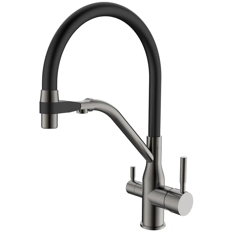 Змішувач для кухні MIXXUSPremium Gravity 021 Graphite REFL.BLACK (MI6979) Змішувач для кухні MIXXUSPremium Gravity 021 Graphite REFL.BLACK (MI6979)