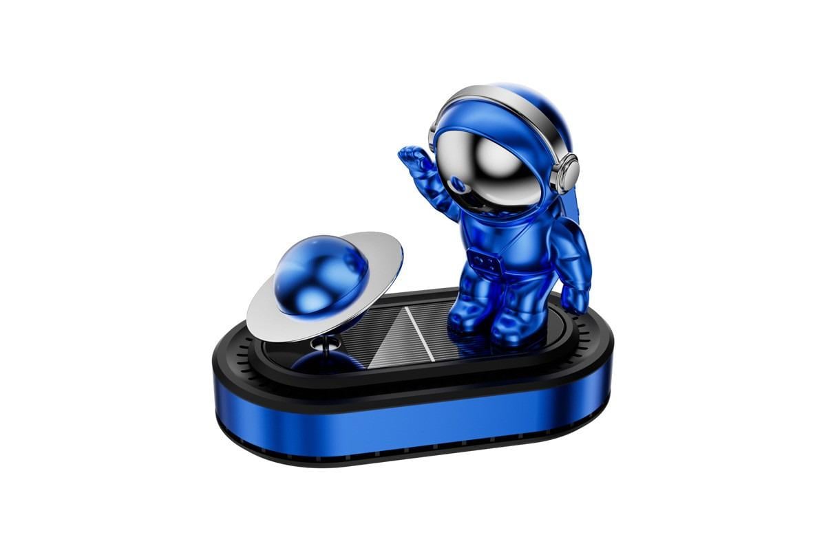 Ароматизатор Космонавт автомобильный с вращающейся планетой на солнечной панели Vert-13 (17384)