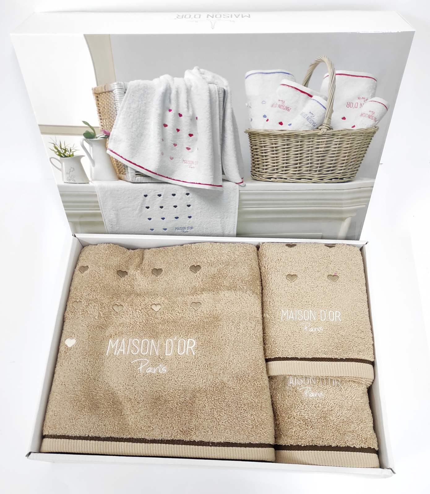 Рушники Maison D'or 3 шт. Candy Love Beige (CN6026)