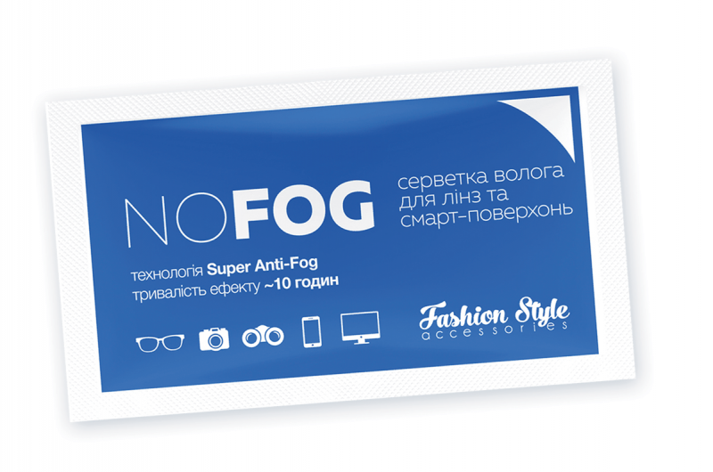 Салфетка влажная для оптики Fashion Style NO FOG S013