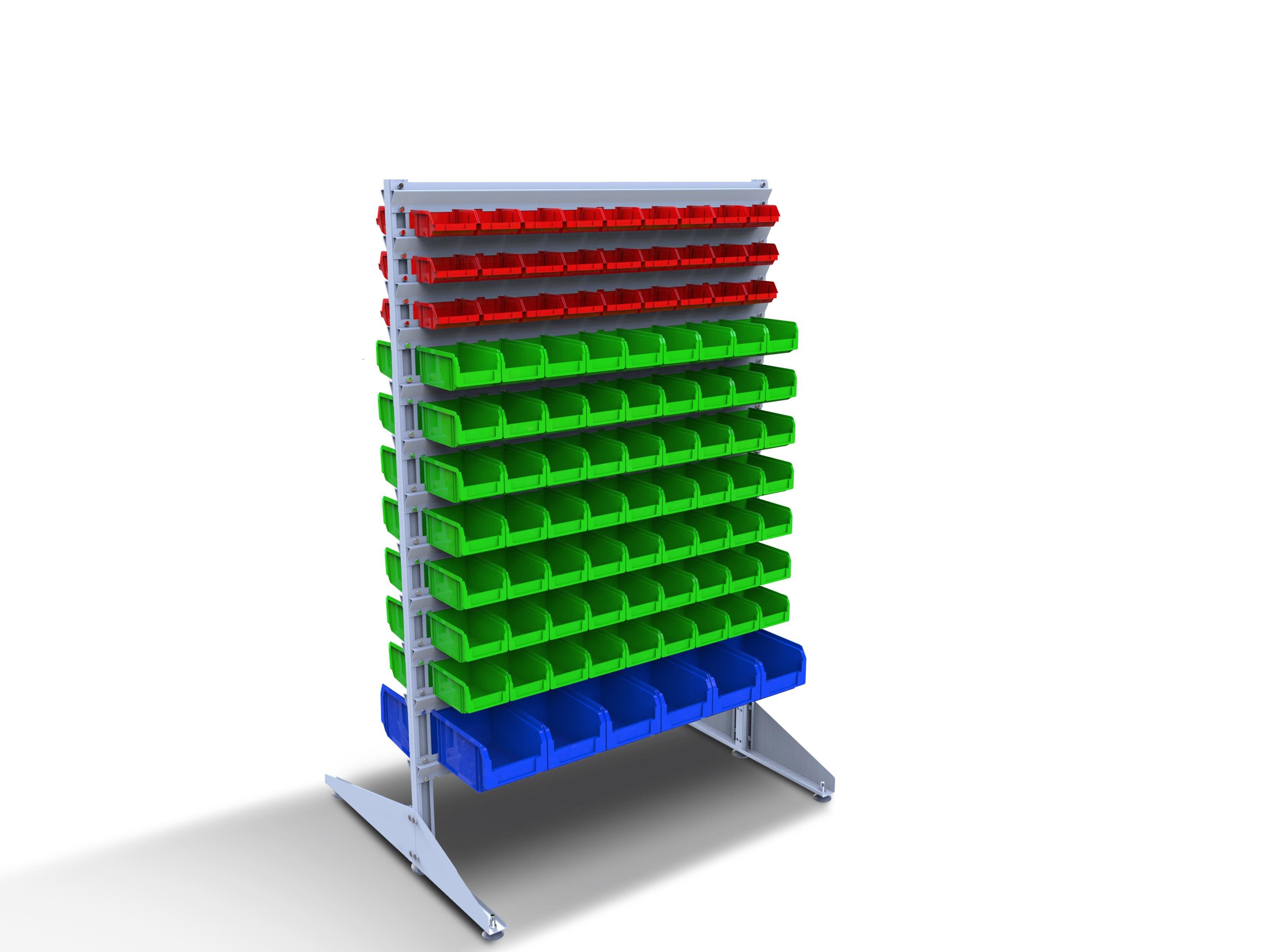 Стелаж для метизів двосторонній DS-15/4 700x1500x1000 мм (120014)
