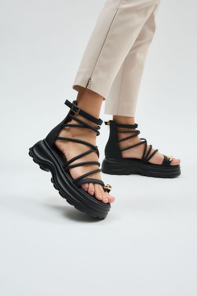 Босоножки женские LONZA на платформе р. 37 Черный (198976)