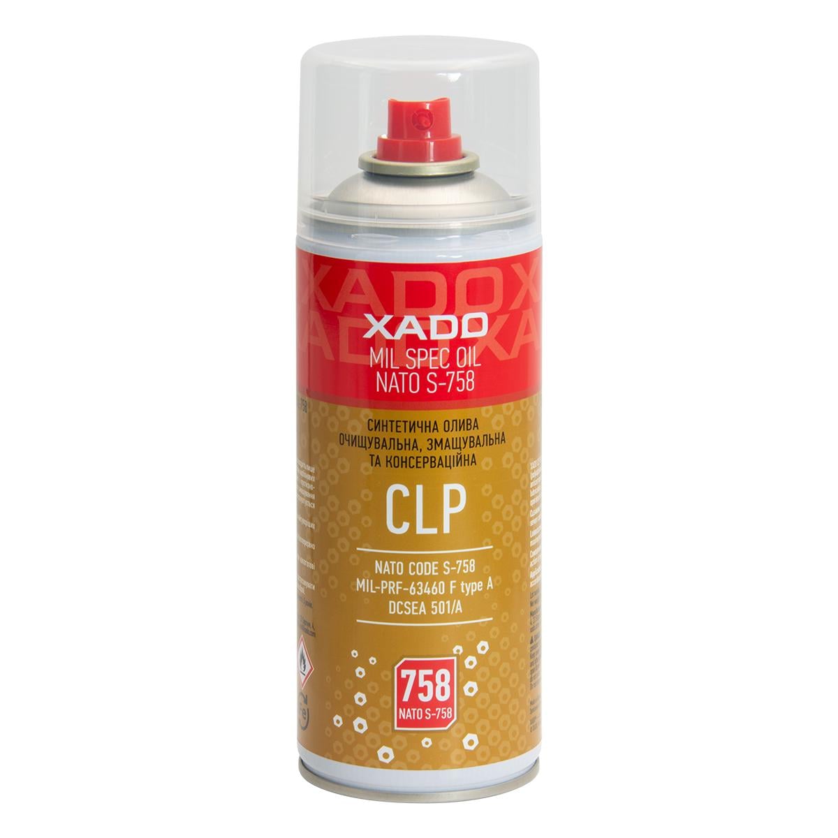 Мастило для чищення/змащування/консерваціїї зброї XADO CLP OIL-758 100 мл (XA 40132) - фото 2 Мастило для чищення/змащування/консерваціїї зброї XADO CLP OIL-758 100 мл (XA 40132) - фото 2