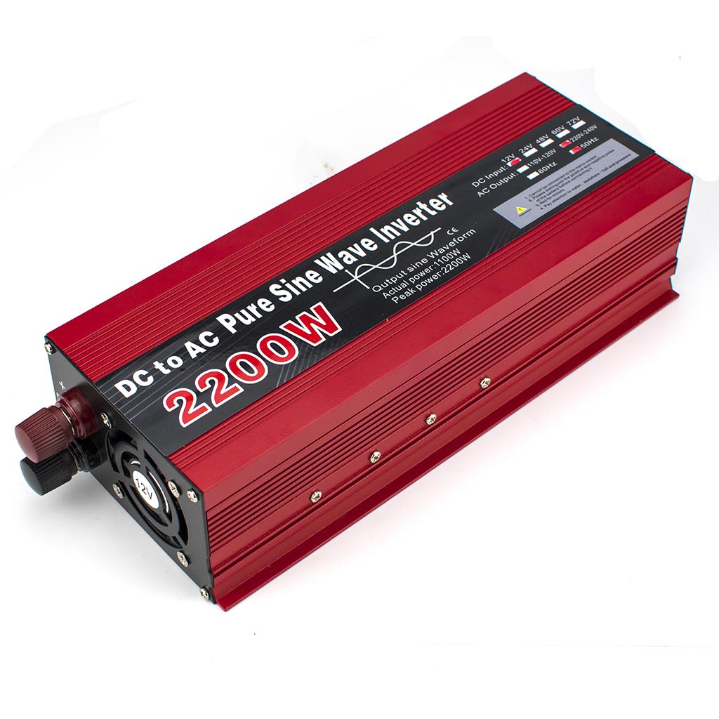 Перетворювач напруги Lightrich HPWD0012E чистий синус 12-220 V 2200 Вт (LS1010054061) - фото 2