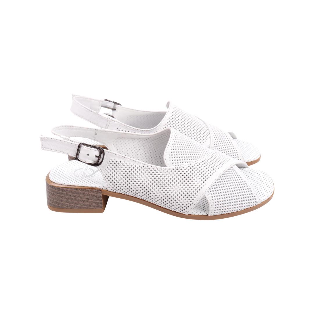 Босоножки женские Aquamarin из кожи р. 40 Белый (2149-22LBC)