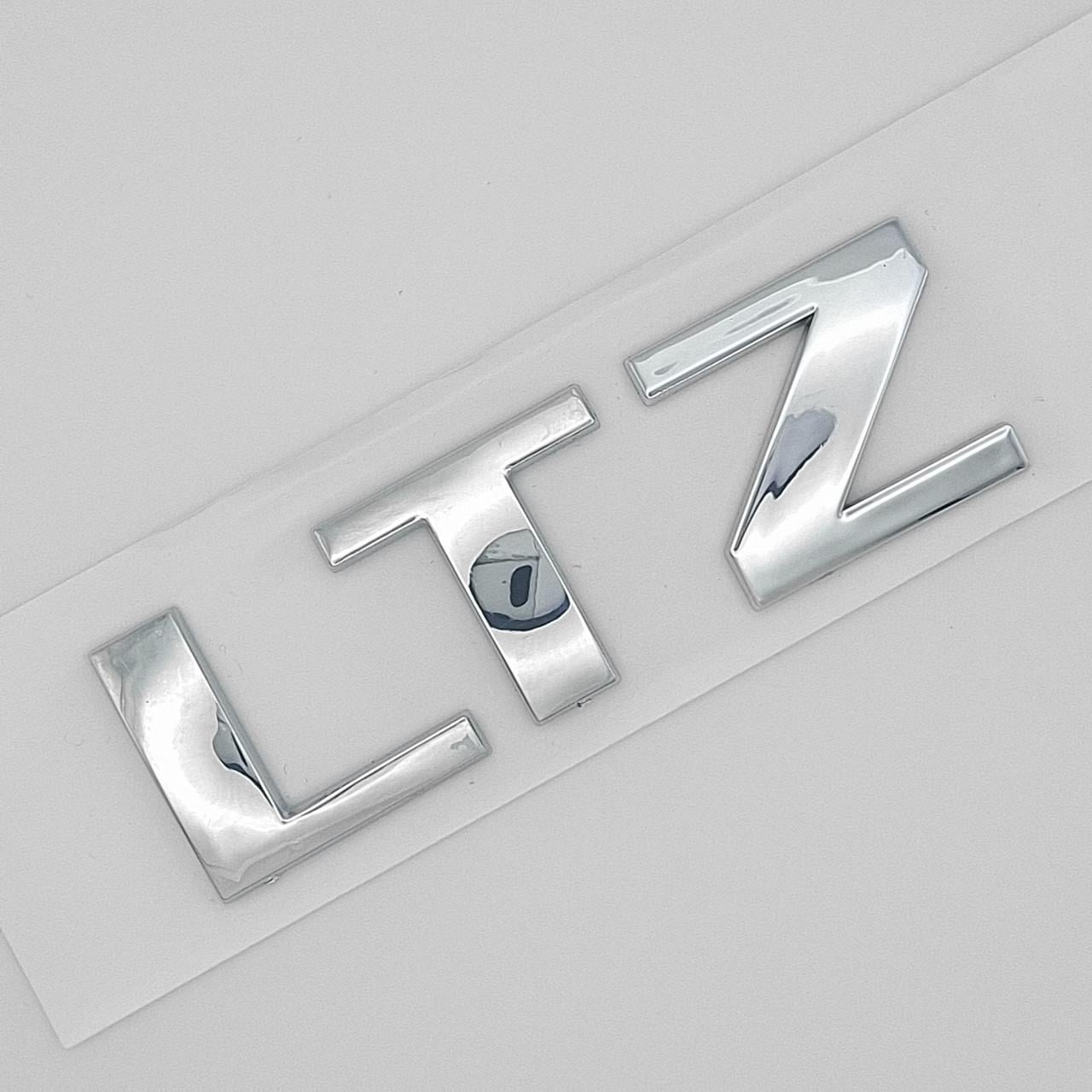 Эмблема надпись LTZ Chevrolet ABS 8,2 х 2,7 см Хром глянцевый (2749623870)