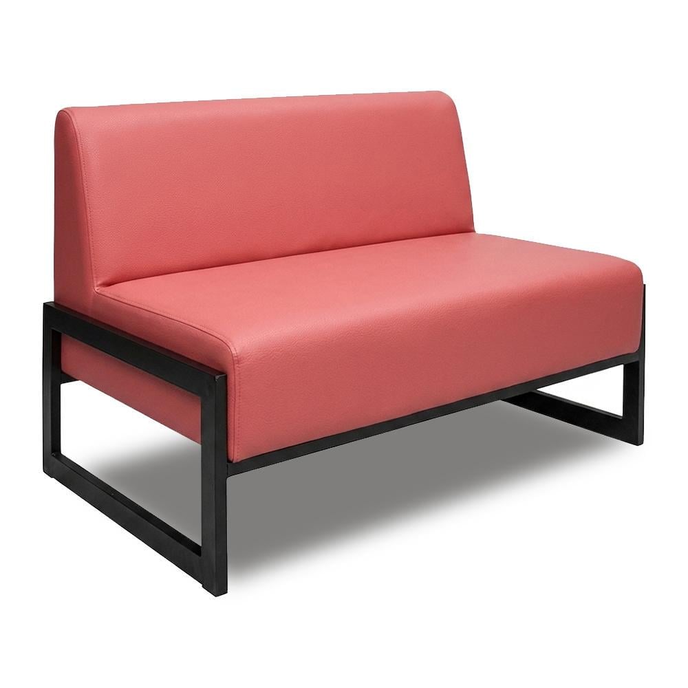 Диван Quadro экокожа Dusty металлический каркас 120х78х85 см Pink (rich_sofa_00350)