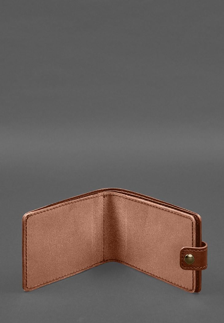 Обложка-портмоне кожаная для удостоверения участника боевых действий УБД Светло-коричневая (A-028256) - фото 2 Обложка-портмоне кожаная для удостоверения участника боевых действий УБД Светло-коричневая (A-028256) - фото 2