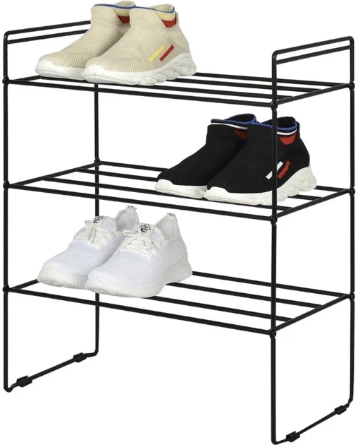 Етажерка для взуття Fabrika Home Art 48х25х60 см Чорний (FK1075B) Етажерка для взуття Fabrika Home Art 48х25х60 см Чорний (FK1075B)