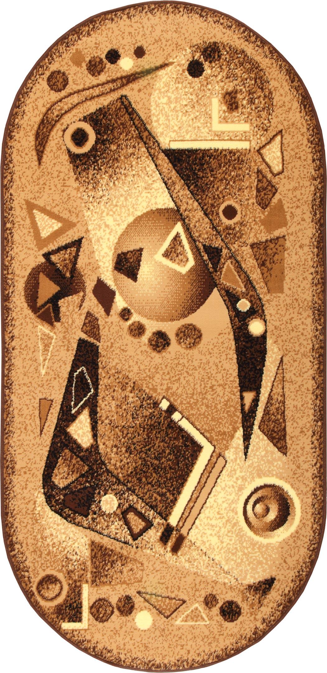 Ковер Karat Gold 311/12 1x2 м овальный Коричневый (00-00006057)