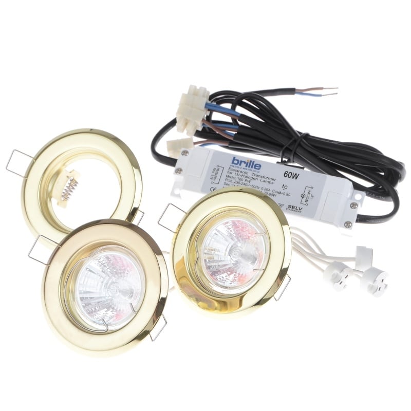 Набор светильников точечных Brille SET 4/HDL-S02 PB (82) 3x20W W/T (163445)